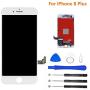 Magic Screen Replacement for iPhone 8 Plus White 5.5" LCD Display Touch Digitizer Frame Assembly Full Repair Kit, with Repair Tools (White)