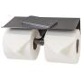 Neater Nest Reversible Toilet Paper Holder with Phone Shelf, Modern Style (Oil Rubbed Bronze, Double)