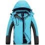 Wantdo Womens Mountain Waterproof Ski Jacket Windproof Rain Jacket Winter Warm Snow Coat