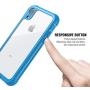 Justcool Designed for iPhone XR Case, Clear Full Body Heavy Duty Protection with Built-in Screen Protector Shockproof Rugged Cover Designed for iPhone XR Cases (2018) 6.1 Inch … (Blue)