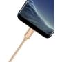 USB C Cable 6ft - by TalkWorks | Braided Type C Charging Cable Heavy Duty Fast Charger | Nintendo Switch, Android for Samsung Galaxy S20 / S10 / S9 / S8, Google Pixel, Moto, LG - Gold