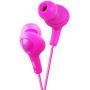 JVC HAFX5P Gumy Plus Inner Ear Headphones (Pink)