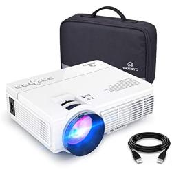 VANKYO LEISURE 3 Mini Projector, 1080P and 170 Display Supported, Portable Movie Projector with 40,000 Hrs LED Lamp Life, Compatible with TV Stick, PS4, HDMI, VGA, TF, AV and USB