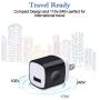 USB Wall Charger, Hootek USB Plug 5-Pack 1A/5V USB Wall Charger Box Charging Block Cube Brick Compatible iPhone 11 XS X 8 7 6S Plus, iPad, Samsung S20 S10e S9 S8, LG, HTC, Moto, Android Phone Charger