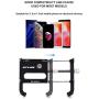 GUB Bicycle & Motorcycle Phone Mount, Aluminum Alloy Bike Phone Holder with 360° Rotation for iPhone 11 Pro Max X XR Xs 7s 8 Plus, Samsung S20 S7/S6/Note10/9/8/4 GPS Mount 4 to 6.5 Inch (Black)