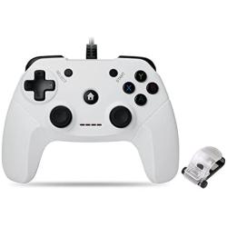 Wired Game Controller PS3 Gamepad Joystick Joypad Ergonomic Design Dual Vibration Motors Gamepad Gaming Controller with Bracket for PS3 PC TV Box Android Smartphone Plug & Play