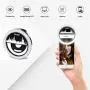 Selfie Ring Light [Upgraded Version], Rechargeable Portable Clip-on Selfie Fill Light with 36 LED for Smart Phone Laptop Photography, Camera Video, Girl Makes up Black