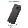 JETech Case for Samsung Galaxy S7 Protective Cover with Shock-Absorption and Carbon Fiber Design (Black)