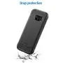 JETech Case for Samsung Galaxy S7 Protective Cover with Shock-Absorption and Carbon Fiber Design (Black)