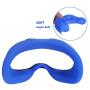 MASiKEN Face Mask for Oculus Quest, Professional Silicone Face Cover, Face Pad Sweatproof Lightproof Washable (Blue)