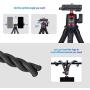 Phone Tripod,Portable Flexible Camera Tripod Stand,3 in 1 Mini Tripod with Wireless Remote and GoPro Adapter,Universal Phone Holder Compatible with iPhone, Android,DSLR,Sports Camera GoPro