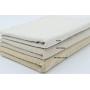 Light Beige Linen Needlework Embroidery Fabric Cross Stitching Plain Solid Color Aida Cloth 62" by 1 Yard Rose Flavor