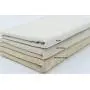 Light Beige Linen Needlework Embroidery Fabric Cross Stitching Plain Solid Color Aida Cloth 62" by 1 Yard Rose Flavor