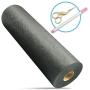 [Premium] Cutaway Embroidery Stabilizer 15” x 26 Yards, Cut-Away Stabilizer for Machine Embroidery with Free Pen & Scissors, Medium 70gsm Polymesh Stabilizer, Cut Away Embroidery Backing (Black)