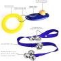 Puppy Training Kit 6 Pc Dog Train Equipment Set - Puppy Doorbells,Dog Waist Belt Treat Pouch,Whistle,Clicker,Poop Bag Dispenser,Waste Bag, Dog Disc, Chewing Toy for House /Outdoor Training Playing