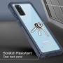 Temdan for Samsung Galaxy S20 Case, Built-in Screen Protector Full Body Heavy Duty Shockproof Case Support Wireless Charging for Samsung Galaxy S20 5G 6.2 inch 2020 Realese (Blue)
