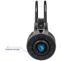 SADES SA936 Gaming Headset for Xbox One, PS4, PC Gaming Headset Over Ear Headphones with Mic Light Weight Design Volume Control (Black&Blue)