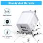 X-EDITION USB Wall Charger,4-Pack 2.1A Dual Port USB Cube Power Adapter Wall Charger Plug Charging Block Cube for Phone 8/7/6 Plus/X, Pad, Samsung Galaxy S5 S6 S7 Edge,LG, Android (White)