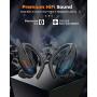 Bluenin T30 True Wireless Earbuds,Bluetooth 5.0 Headphones Sport Earphones with Charging Case, 136H Playtime, Stereo Sound Headset with CVC8.0 Noise Canceling Mic, IPX7 Waterproof Earbuds for Work Out