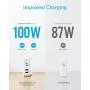 USB-C Charger, Anker 100W 4-Port Type-C Charging Station with Power Delivery, PowerPort Atom PD 4 [Intelligent Power Allocation] for MacBook Pro/Air, iPad Pro, Pixel, iPhone Xs/Max/XR, Galaxy(Renewed)