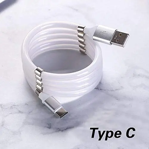 Magnetic Charging Cable Automatically Retractable Storage,Magic Rope Magnetic USB C to C Charger Cable, Fast Charging Compatible with Type C TypeC Android Mobile Phone,pad (3.3ft, 5v 4A) Magnetic Charging Cable Automatically Retractable Storage,Magic Rope Magnetic USB C to C Charger Cable, Fast Charging Compatible with Type C TypeC Android Mobile Phone,pad (3.3ft, 5v 4A)