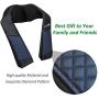 EAshuhe Neck and Shoulder Massager with Heat - Shiatsu Back Massage Pillow with 3D Deep Tissue Kneading for Foot, Legs, Body Muscle Pain Relief - Use at Home, Office & Car