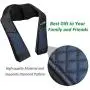 EAshuhe Neck and Shoulder Massager with Heat - Shiatsu Back Massage Pillow with 3D Deep Tissue Kneading for Foot, Legs, Body Muscle Pain Relief - Use at Home, Office & Car