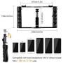 K&F Concept Smartphone Video Rig,Filmmaking Case Phone Video Stabilizer Grip Tripod Mount for Videomaker Film-Maker Video-Grapher K&F Concept Smartphone Video Rig,Filmmaking Case Phone Video Stabilizer Grip Tripod Mount for Videomaker Film-Maker Video-Grapher