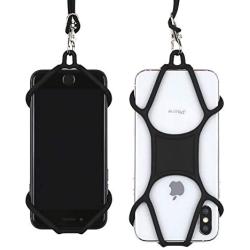 Gear Beast Cell Phone Lanyard Silicone Phone Holder Case and Neck Strap Compatible with iPhone 11 Pro Max XS XR X 8 7 6S Plus Galaxy S10 S9 S8 Note 10 9