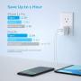 USB C Charger, Solucky Foldable Dual Port 18W Wall Charger with Power Delivery PD 3.0 and One USB Power Port for iPhone 11/XS/SE/Max/XR/X/8/7/6/Plus, iPad Pro/Air,Samsung Galaxy S10/S9, and More