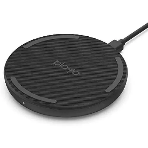 Wireless Charger 10W by Playa (Wireless Charging Pad Compatible w/iPhone SE, iPhone 11, Galaxy, Pixel, AirPods, More) No Power Adapter (Required) Wireless Charger 10W by Playa (Wireless Charging Pad Compatible w/iPhone SE, iPhone 11, Galaxy, Pixel, AirPods, More) No Power Adapter (Required)