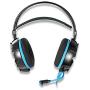 Pourprel 3.5mm Gaming Game Headset Headphone Earphone Headband with Mic Stereo Bass LED Light for PS4 PC Computer Laptop Mobile Phones (Color : Blue)