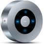 [EVA Waterproof Case Included] XLEADER SoundAngel (2 Gen) 5W Touch Wireless Speaker, 15h Music, Micro SD, Portable Bluetooth Speaker for Phone Mp3 Echo Kitchen Bathroom Bedroom Traveling, Silver