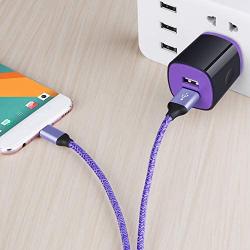 Type C Phone Charger, AndHot USB Wall Adapter Plug + 6ft C Charger Cable Compatible with LG Stylo 5 4 G8 G7 V50 V40 V35 ThinQ Q7 Plus V30 V20 G6 G5, Samsung Galaxy A50 10E A20 A80, OnePlus 7 Pro 6T 5