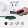 LETSCOM Ultra Slim Wireless Charger,Qi-Certified 15W Max Fast Wireless Charging Pad,Compatible with iPhone 11/11 Pro Max/XS Max/XR/XS/X/8/8+,Galaxy Note 10/Note 10+/S10/S10+/S10E (No AC Adapter)