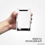 Ringke Slot Card Holder Adhesive Stick On Wallet Case Minimalist Slim Hard Premium Credit Card Cash Sleeve Compatible with Most Smartphones - Peach Pink