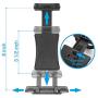 Macally Car Headrest Mount Holder for Apple iPad Pro / Air / Mini, Tablets, Nintendo Switch, iPhone, & Smartphones 4.5" to 10" Wide with Dual Adjustable Positions and 360° Rotation (HRMOUNTPRO),Silver