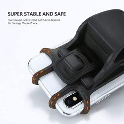 Bike Phone Mount -Motorcycle Cell Phone Mount - Universal Cell Phone Bicycle Rack Phone Holder for Bike Handlebar & Motorcycle Holder Cradle for Bicycle,Motorbike,Any Smartphone/GPS