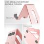 CreaDream Cell Phone Stand, Cradle, Holder,Aluminum Desktop Stand Compatible with Switch, All Smart Phone, iPhone 11 Pro Xs Max Xr X Se 8 7 6 6s Plus SE 5 5s-Rose Gold