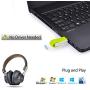 Avantree Leaf Class 1 Long Range USB Bluetooth Audio Transmitter Adapter for PC Laptop Mac PS4 Nintendo Switch, Wireless Audio Dongle for Headphones Speakers Only, Plug and Play, aptX Low Latency