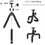 Mini Cell Phone Flexible Tripod Holder, ZTON Adjustable Mobile Phone Mount, Universal Octopus Stand for iPhone, Samsung, Camera (S-Black)