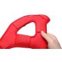 The Combo of VR Face Silicone Cover Mask Pad & Head Strap Pad Cushion Compatible for Oculus Quest Sweatproof Light Blocking (Washable) for Virtual Reality Headset (Red)