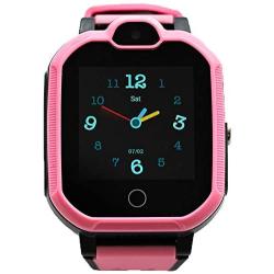 TBidder Kids Smart Phone Watch Support 4G with Bluetooth GPS Video Call HD Touch Screen Waterproof for Girls Boys Android iOS (Pink)