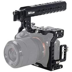 NITZE A7III/A7RIII Camera Cage for Sony A7III/A7RIII with Top Handle and HDMI Cable Clamp - SHT03B