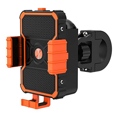CGKUITER Bike Phone Mount Anti Shake and Stable Cradle Clamp with Mobile Power Mezzanine Bicycle Phone Mount/Bike Accessories/Bike Phone Holder for iPhone Android Devices Between 3.5 to 6.5 in