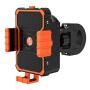CGKUITER Bike Phone Mount Anti Shake and Stable Cradle Clamp with Mobile Power Mezzanine Bicycle Phone Mount/Bike Accessories/Bike Phone Holder for iPhone Android Devices Between 3.5 to 6.5 in