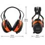 FM MP3 Bluetooth Radio Headphones Wireless Cancelling Headphones with 4GB SD Card Built-in Mic Electronic Noise Reduction Safety Ear Muffs Protection for Lawn Mower Work by WULFPOWERPRO FM MP3 Bluetooth Radio Headphones Wireless Cancelling Headphones with 4GB SD Card Built-in Mic Electronic Noise Reduction Safety Ear Muffs Protection for Lawn Mower Work by WULFPOWERPRO
