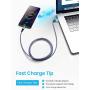 AINOPE Android Micro USB Cable Charger 2 Pack 6.6FT for Samsung Galaxy S7 Charging Cable, Phone Charger Cord Compatible with Samsung Galaxy S6,J7 Edge Kindle Note 5 Durable Nylon Material (Grey)