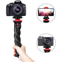 Camera Tripod, Fotopro Flexible Tripod, Tripods for Phone with Smartphone Mount for iPhone Xs, Samsung, Tripod for Camera, Mirrorless DSLR Sony Nikon Canon