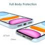 JETech Silicone Case for Apple iPhone 11 (2019) 6.1-Inch, Silky-Soft Touch Full-Body Protective Case, Shockproof Cover with Microfiber Lining (Blue)